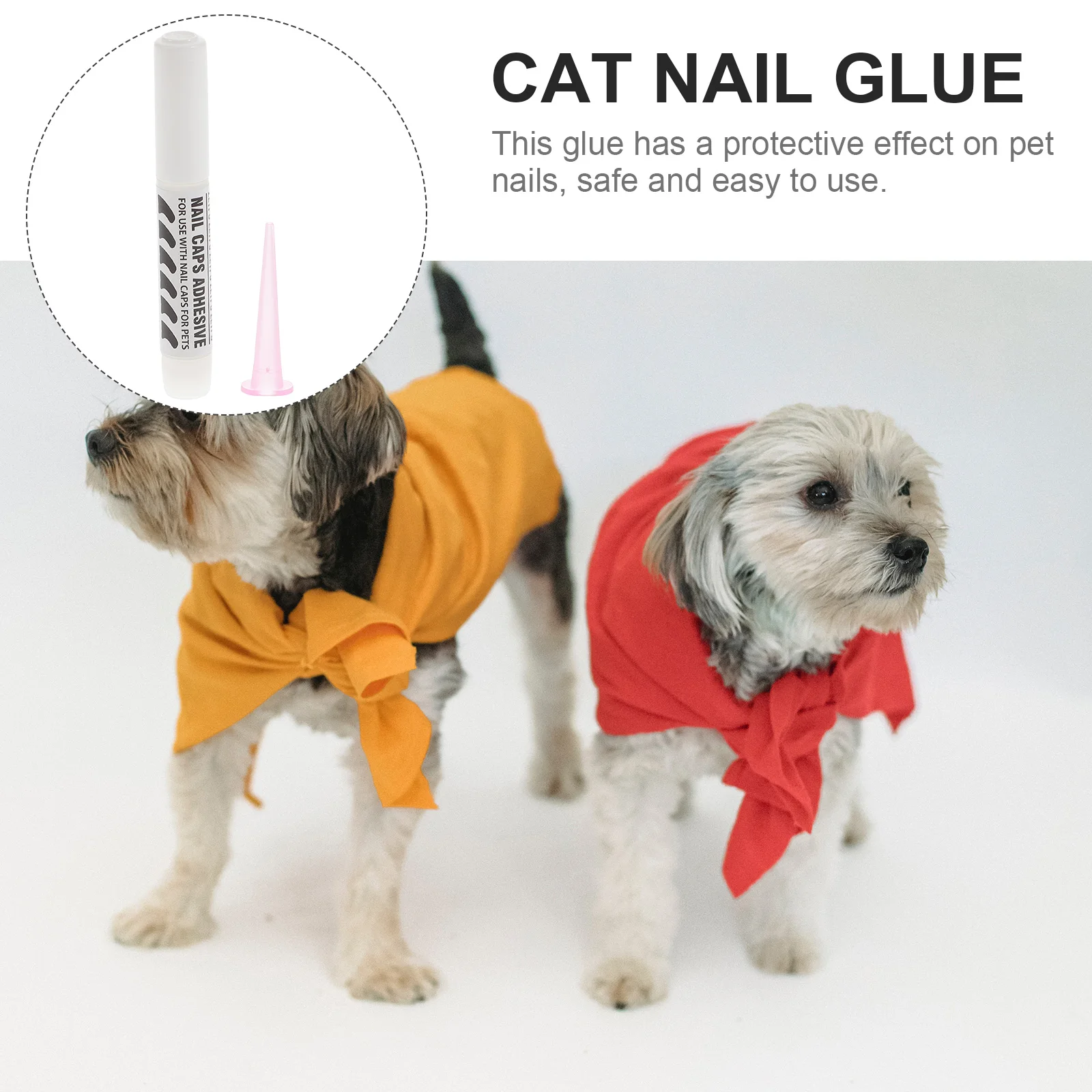 10 Pcs Special Pet Nail Glue Pet Nail Adhesive Glue Cat Nails Covers Glues Cat Nail Caps Glue Cat Claw Caps Glue