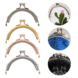 8.5cm Round Metal Frame for Purse Handle Clutch Bag Handbag Accessories DIY Purse Clasp Lock Metal Clasp Bags Hardware