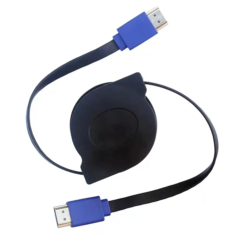 

HD-I Telescopic Automatic High-Definition Cable Computer TV Connection HD-I Cable 1 Meter 1080P Full Line Black