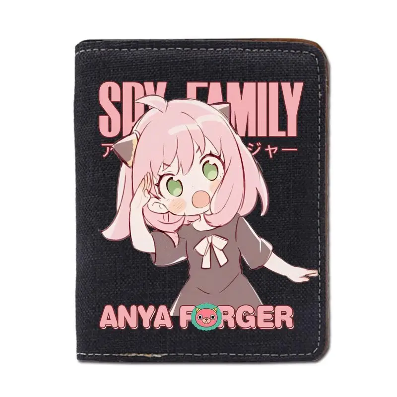 Spy X Family Merchandise Cute Cartoon Wallet Short Coin Purse Ins Aniya Anime Card Holder Anime
