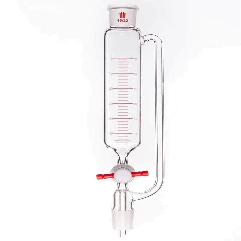 SYNTHWARE Constant pressure drip funnel, With tick marks, PTFE valve, Addition funnel, Borosilicate glass, F62