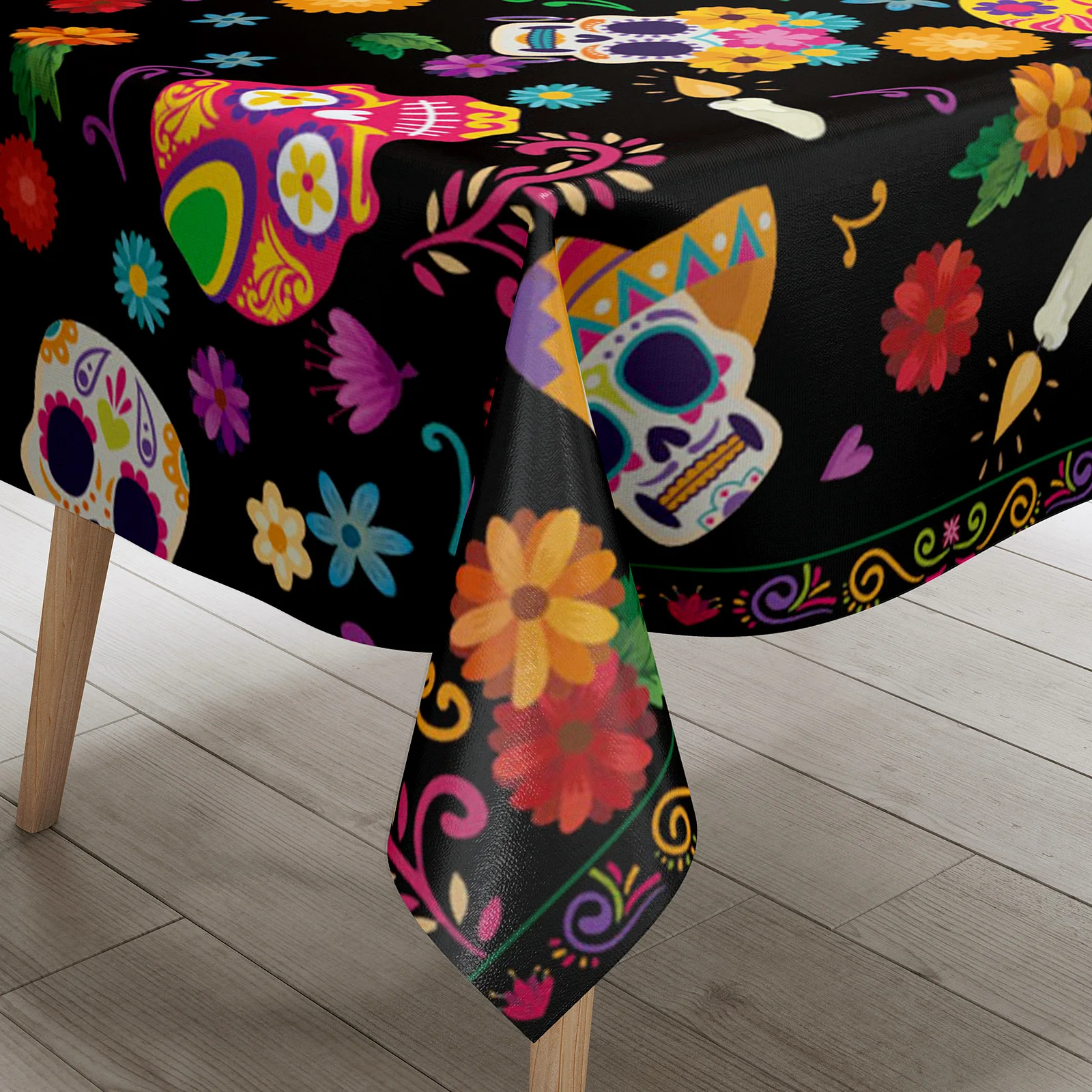 1 pcs, 60 x 84 inches Halloween tablecloth, suitable for Halloween theme party decoration kitchen restaurant decorations