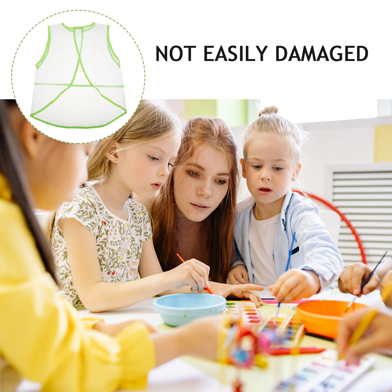 

Painting Anti-dirty Coat Cover Apron Childrens Waterproof Aprons Kids Drawing Smock Children's