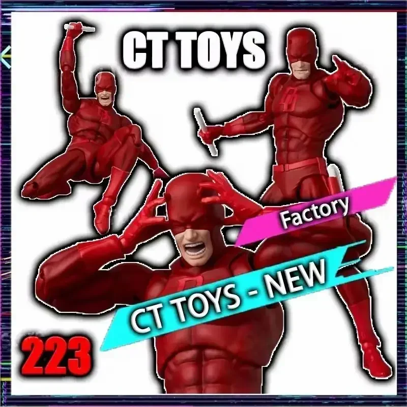 

Ct Toys DAREDEVIL Mafex 223 DAREDEVIL Action Figure Comic Version Figure Shf Anime Figurine Statue Model Collection Gifts Toy