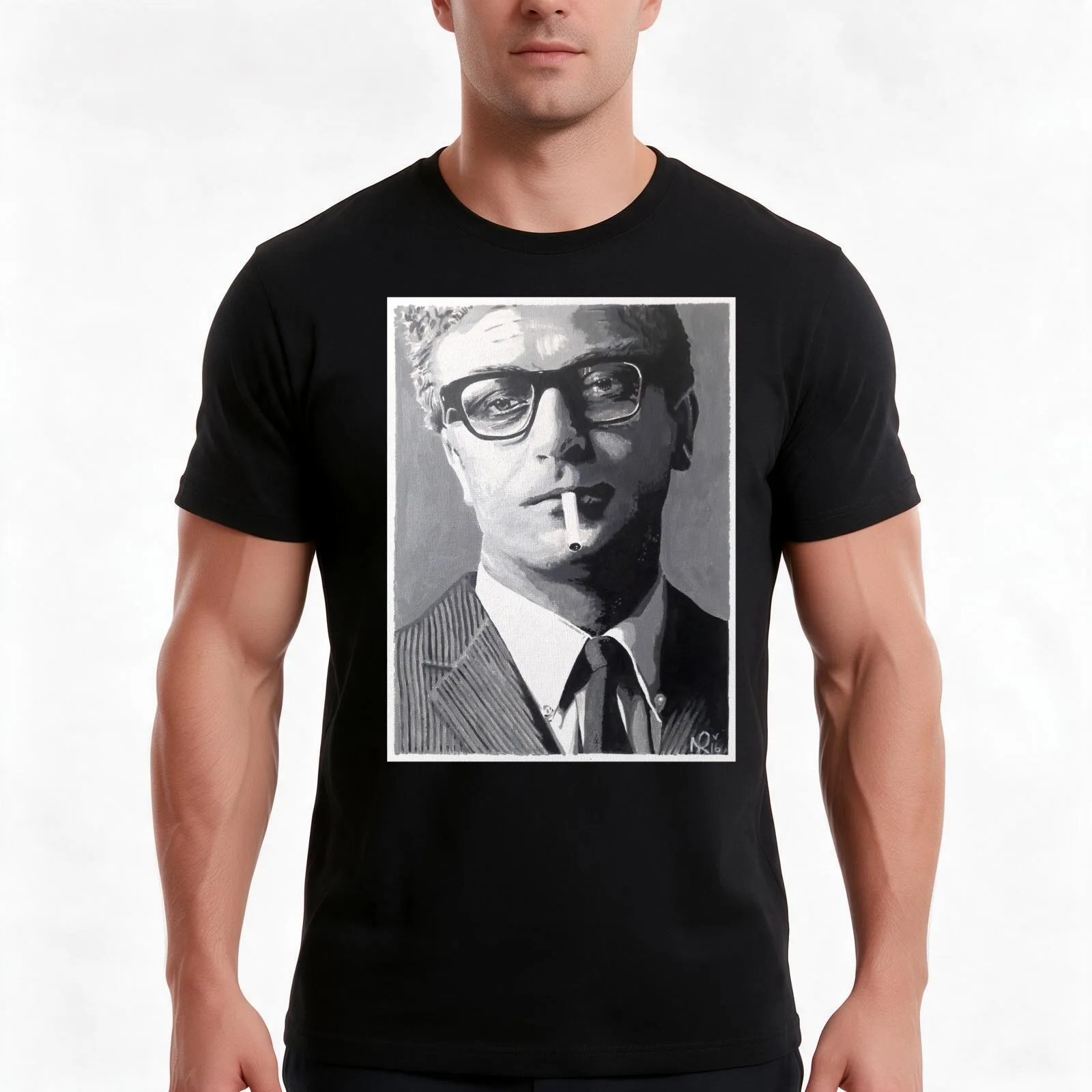 My Name is Michael Caine T-Shirt, Summer Casual Cotton Tee, Oversized Streetwear Tops, Vintage Graphic Print, Unisex Men Women