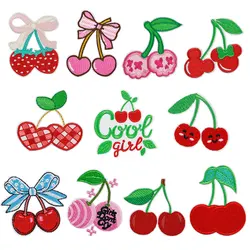 Cherry embroidery patch Iron-On Patches