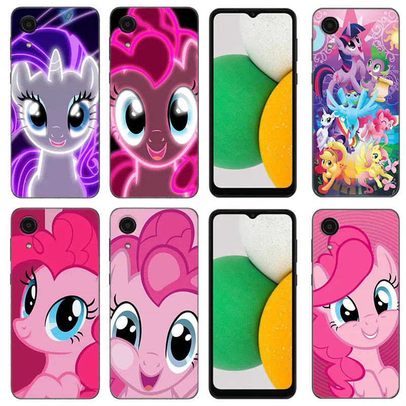 My Pink Little Horse Phone Case For Samsung Galaxy A01 A03 Core A04 A20 E A02 A10 A21 A30 A50 S A40 A41 A6 A8 + A7 Black Cover