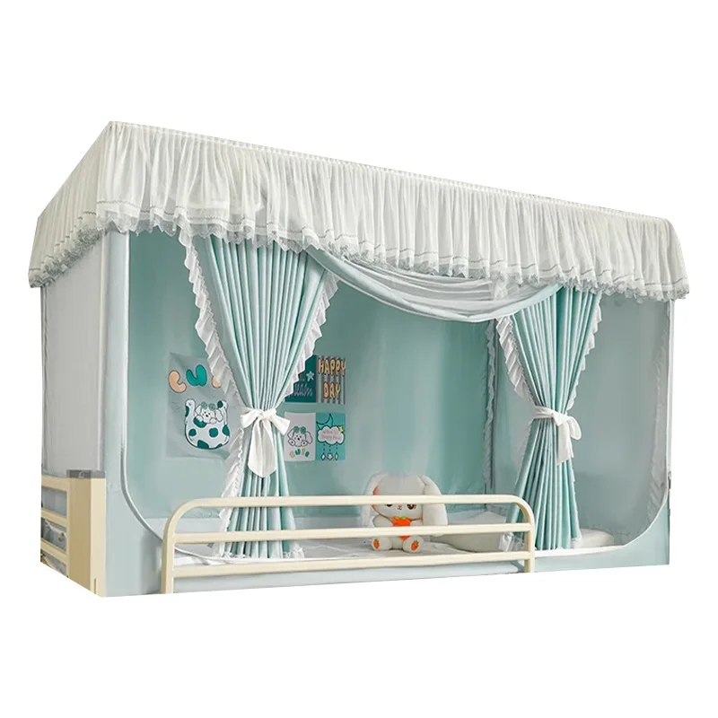 

Strong blackout bed curtain, mosquito net all-inclusive integrated 2025 new single bed curtain for upper and lower bunks