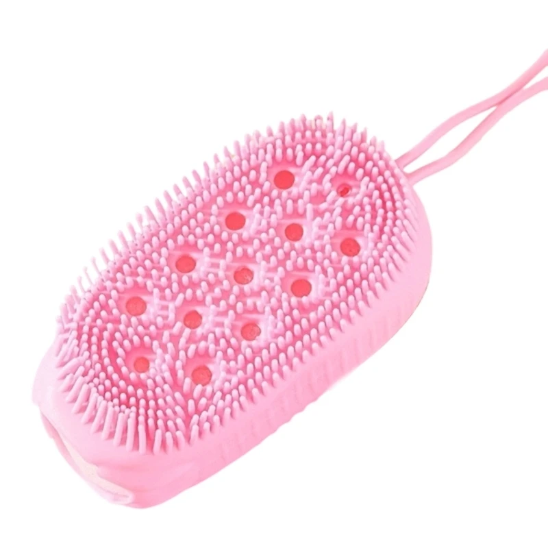 40JD Shower Brush Double Sided Design Silicone Body Brush Gentle Cleaning And Skin Stimulation For All Ages Women Men