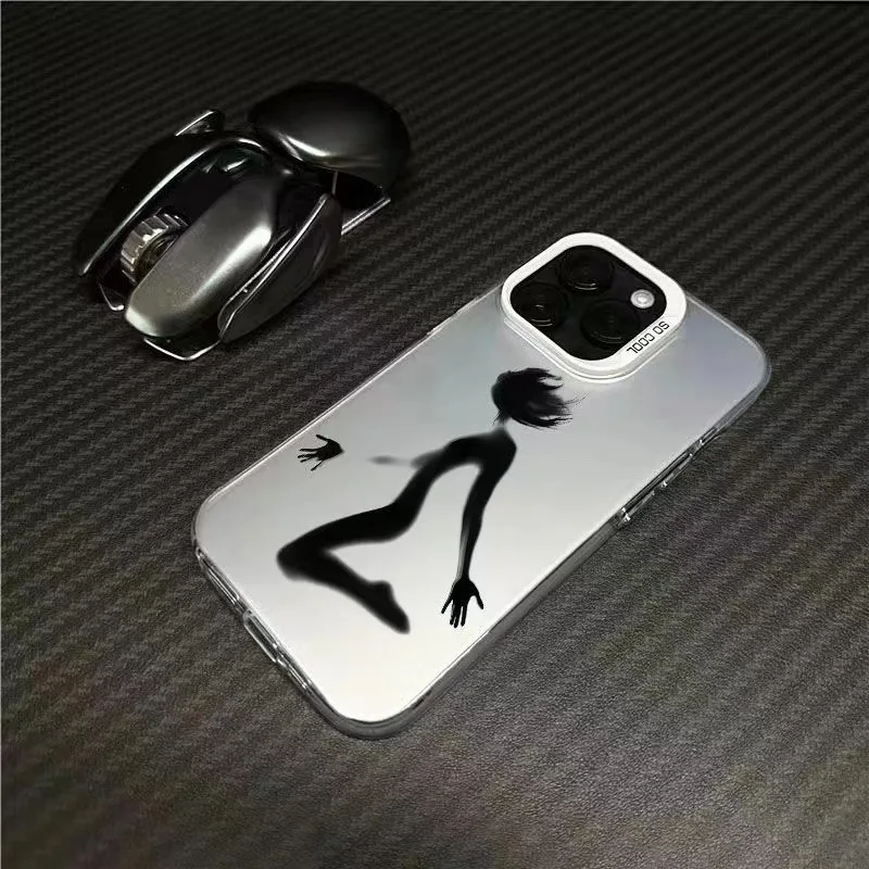 Mirror Phantom Shockproof Shockproof Fashionable Phone Case For iPhone 15 Pro Max 14 Plus 13 12 11 XR X XS 8 7 Cover