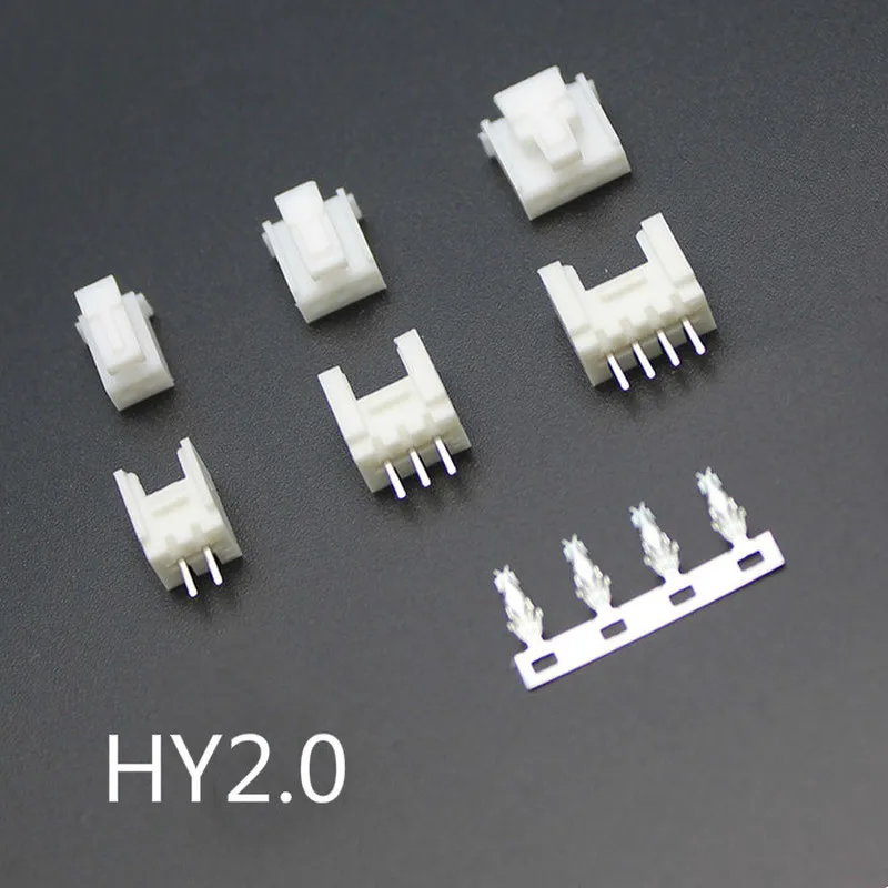 10sets 2.0mm with Lock HY-2P 3P 4P 5P 6P 8P Male Socket Female Plug Terminal Block Connector