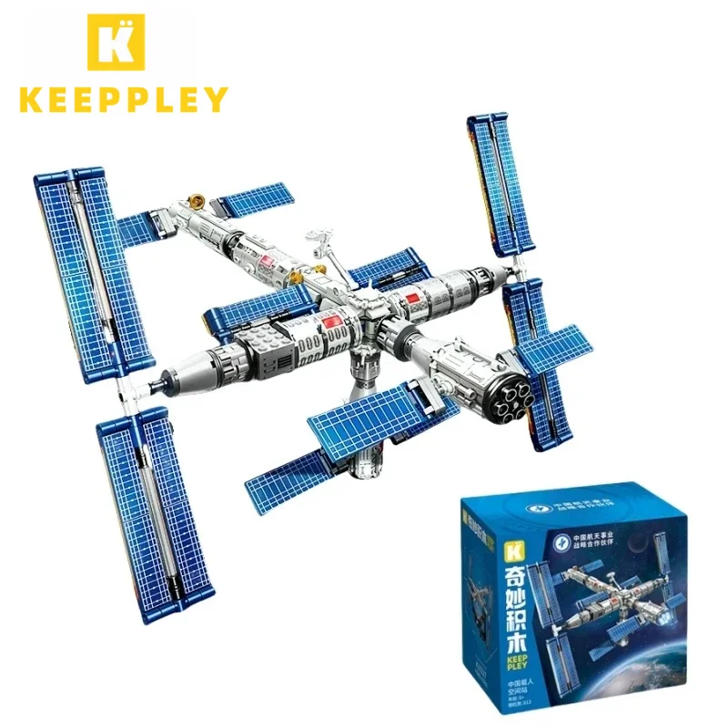 

Keeppley Building Blocks Manned Space Station Model Splicing Aerospace Educational Toys Space Ornaments Collection Gift