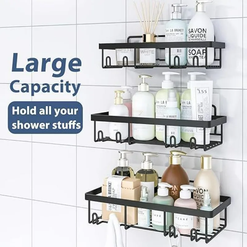 Bathroom Wall-mounted Non-punching Toilet Wall Storage Rack Bathroom Rack Faucet Rack