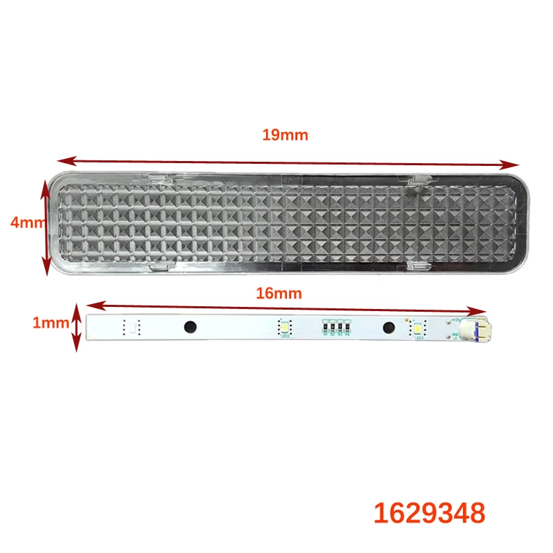 1629348 DC12V 2W Refrigerator LED lights with covered light strips For Rongsheng/ HISENSE Refrigerator E349766 MDDZ-162A