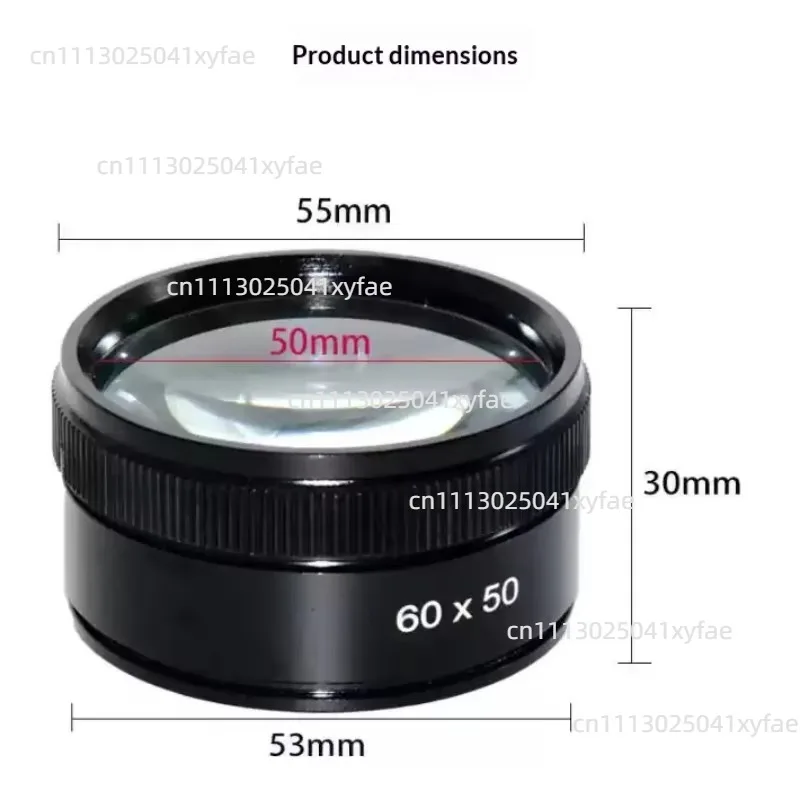 Handheld 5X HD Magnifying Glass, Loupe for Circuit Board Repair, Jewelry Stamp Appreciation & Reading