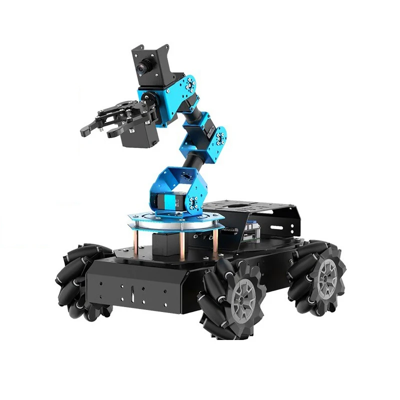 Hiwonder ArmPi Pro Raspberry Pi 4B/5用 ROSロボットアーム開発者DIYキット、4WDメカナムホイールシャーシ搭載オープンソースロボットカー