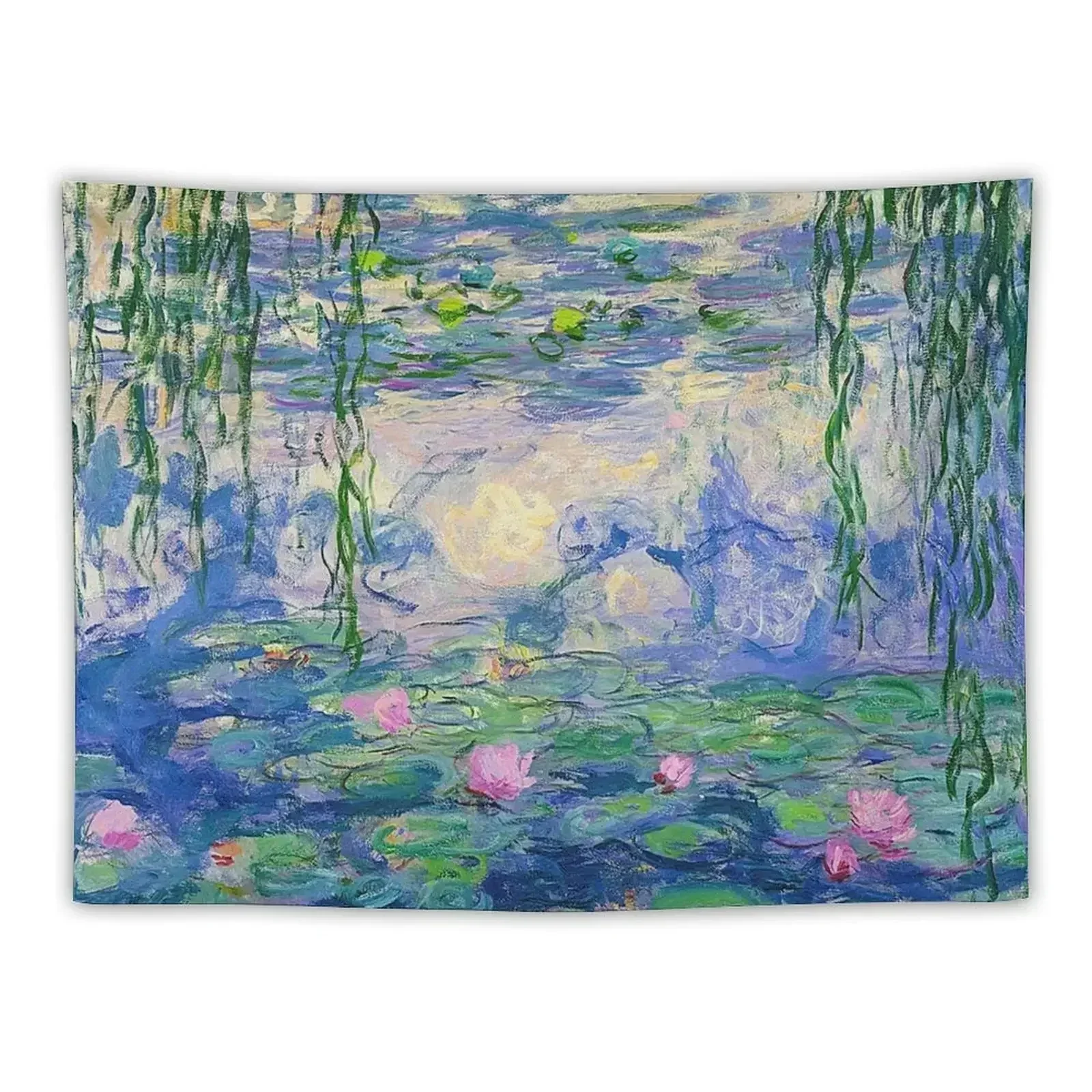 

Water Lilies - Claude Monet Tapestry Kawaii Room Decor Carpet On The Wall Aesthetic Room Decoration House Decor Tapestry