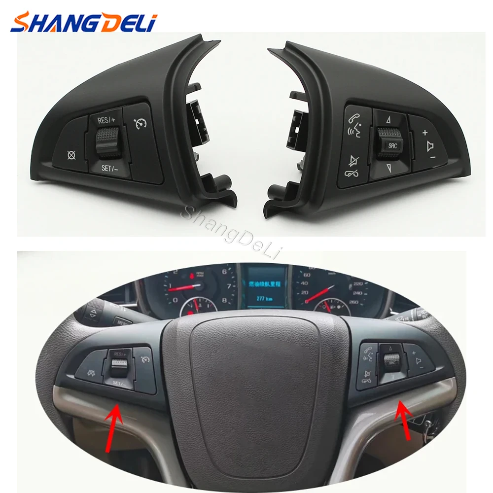 

Left Right Car Steering Wheel Button Fit For Chevrolet Cruze 2009-2014 Cruise Control Switch Volume Control Button
