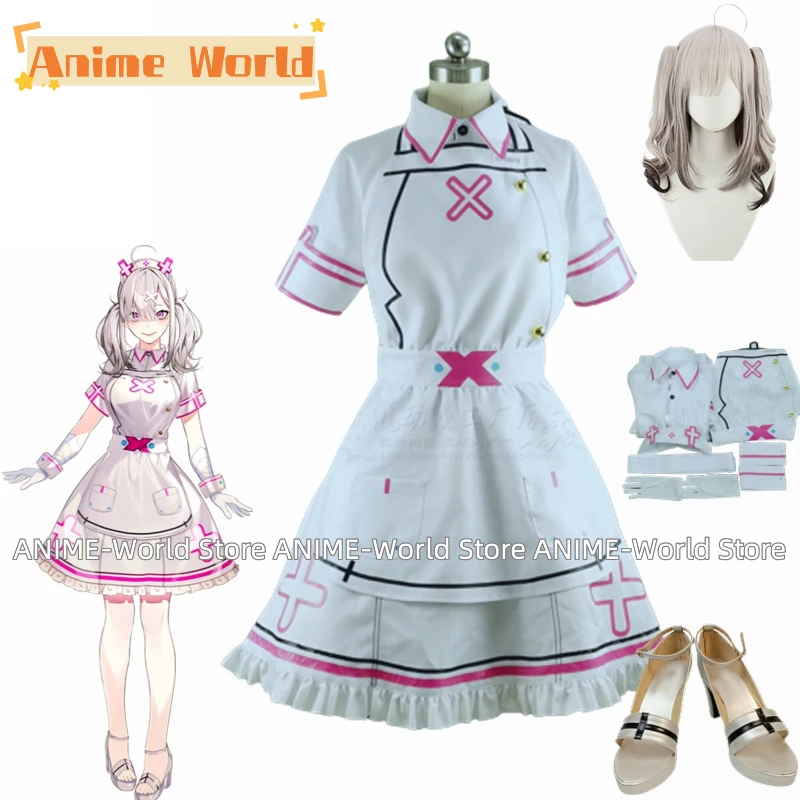 《Custom Made》Virtual YouTuber Sukoya Kana Cosplay Costume Halloween Party Uniforms Wig