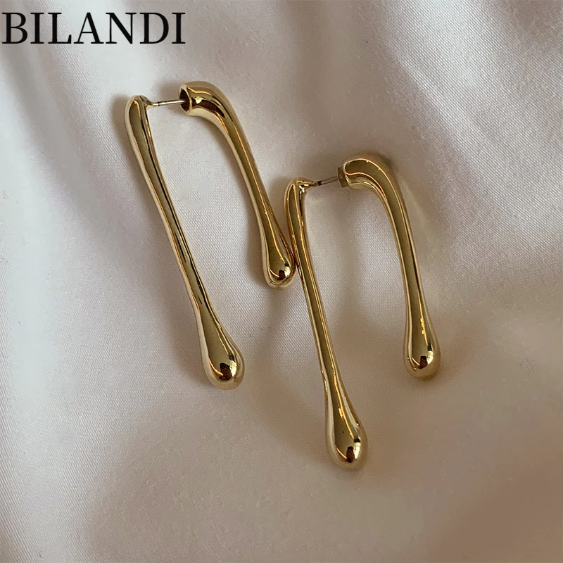 Bilandi-pendientes geométricos para mujer, joyería de moda, pendientes de gota, regalos de fiesta, superventas