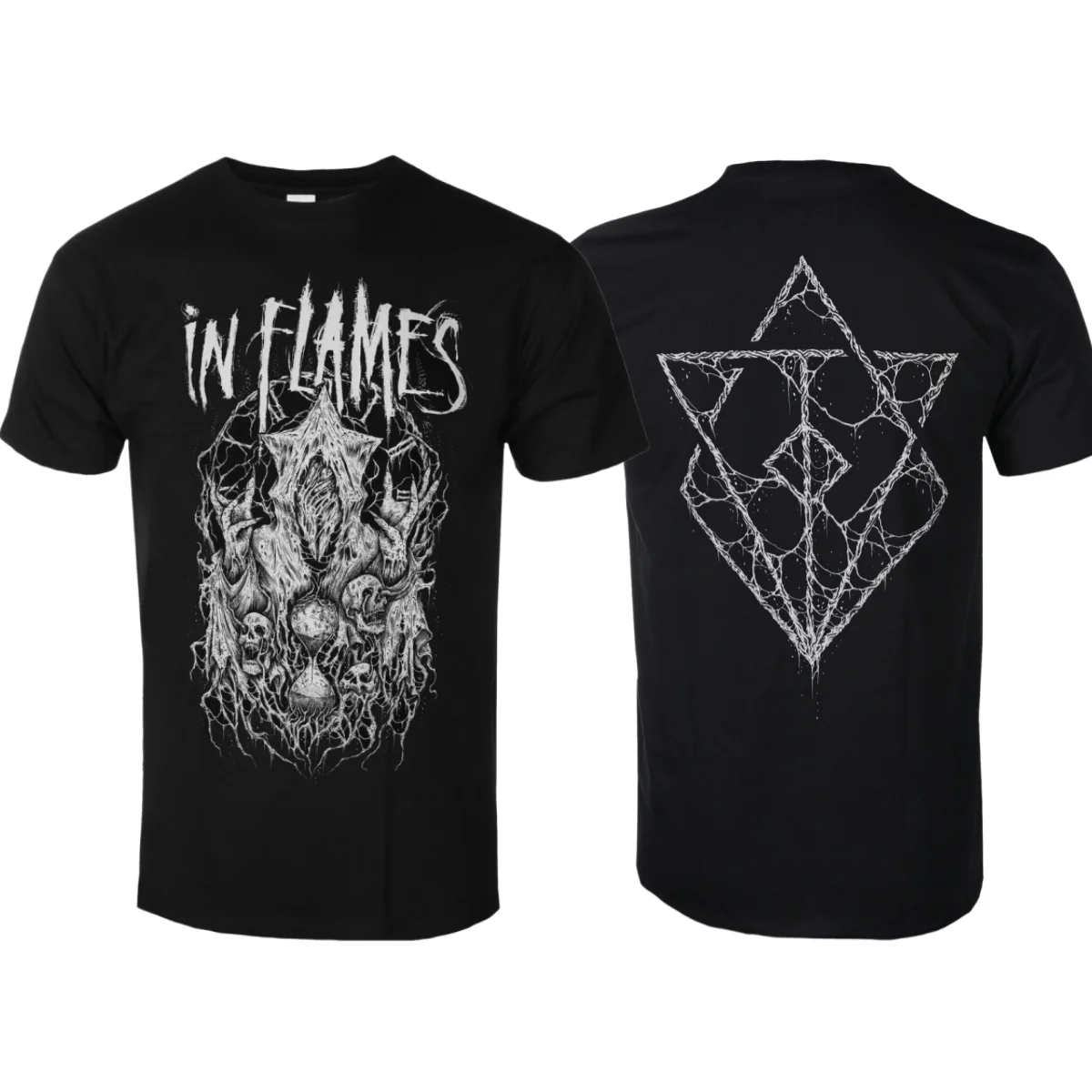 

in Flames Buried in Time Printed Cotton T-shirt, Unisex, Summer Street Casual Sports Style Classic Band T-shirt