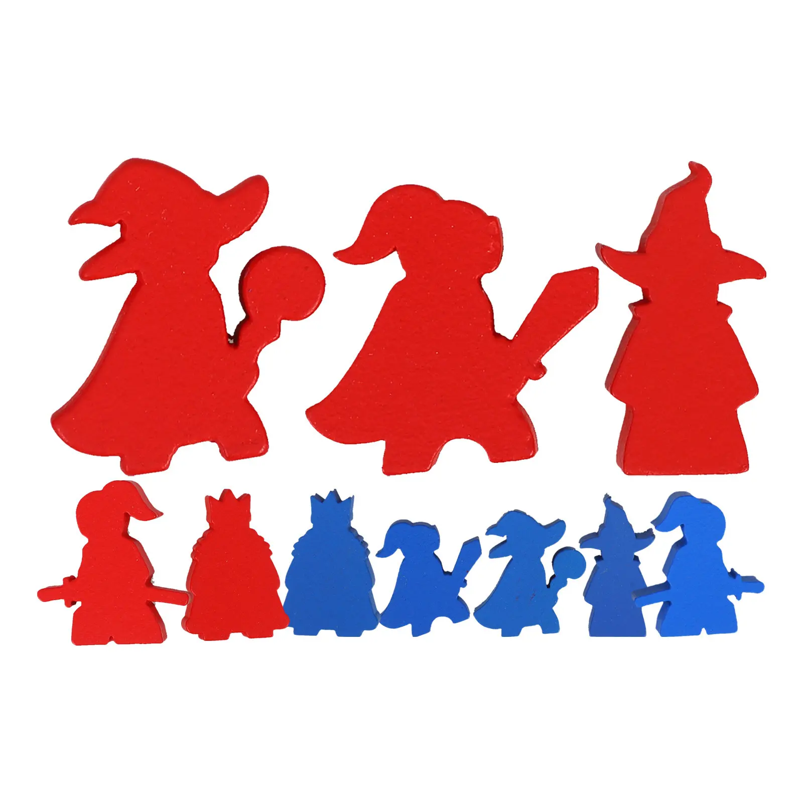 10Pcs Wooden Chess Pieces Smooth Burr-Free Lightweight Compact Design for Board Game Chess Replacement Educational Logic