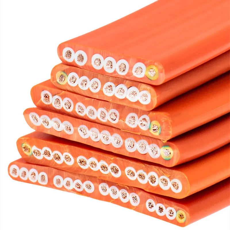 Driving flat cable TVVB 6/7/8/10/12 core 2.5/1/1.5MM elevator flat cable electric door soft flat cable Driving flat cable