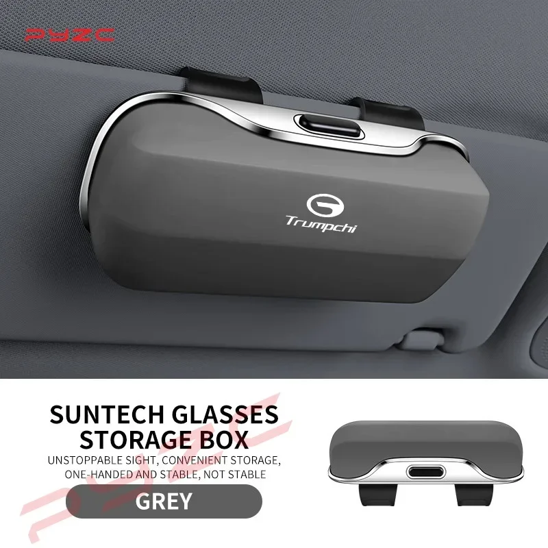 Accessoires pour Gac Trumpchi Gs3 Emzoom Empow Emkoo Gs8 Gs4 Gs6 GA6 GS5 : Boîte de rangement à clipser pour lunettes de soleil et lunettes sur pare-soleil de voiture