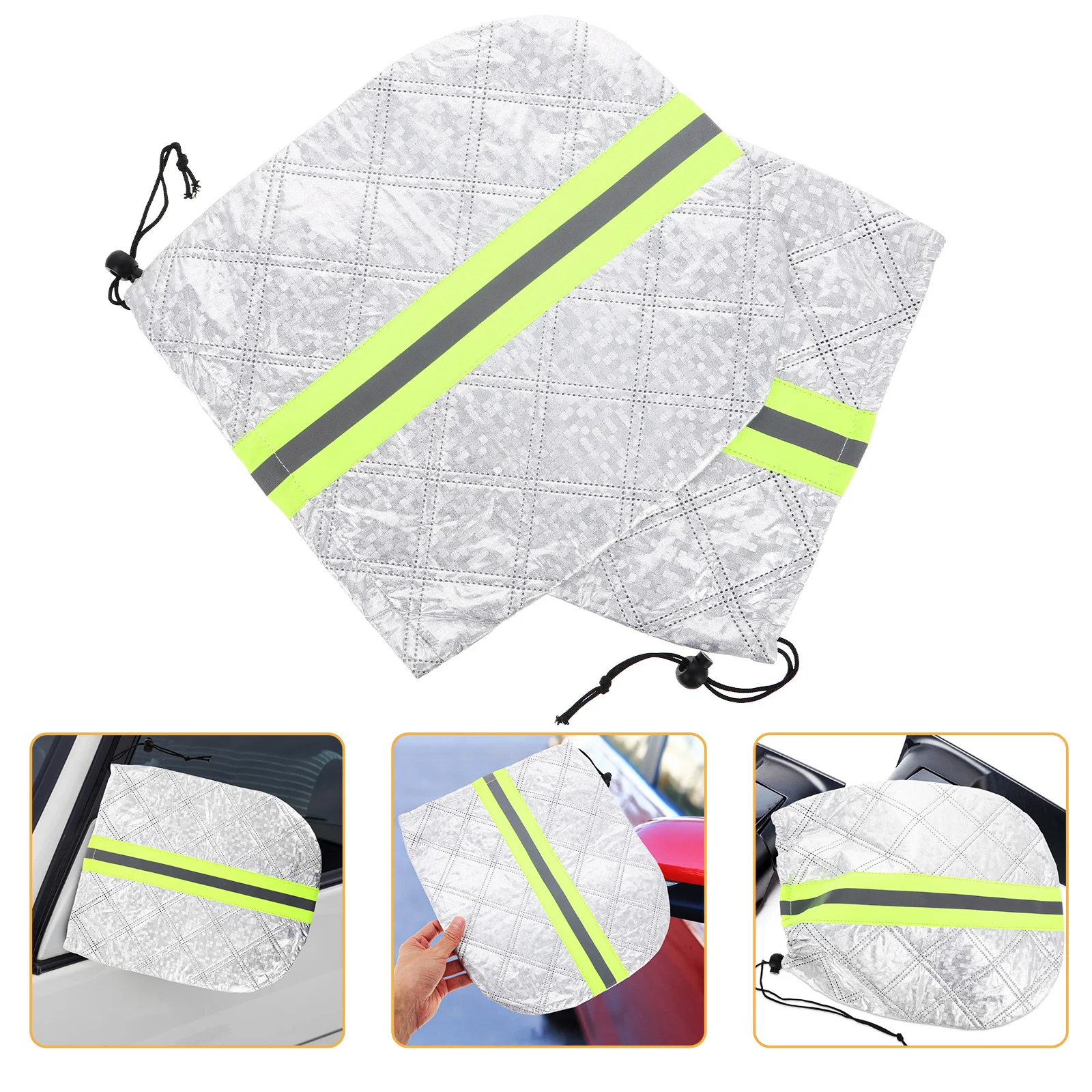 

2Pcs Car Rearview Mirror Covers Waterproof Universal Side Mirror Protector Snow Cover Winter Accessories Vehicle Exterior