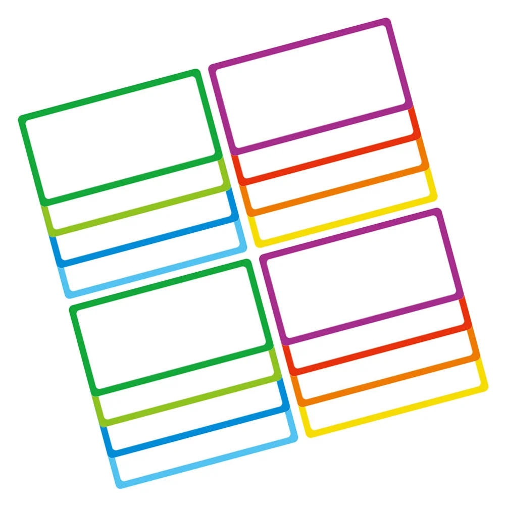 16 Pcs Magnetic Name Tape Labels Whiteboard for Fridge Multi-function Note Stickers Refrigerator