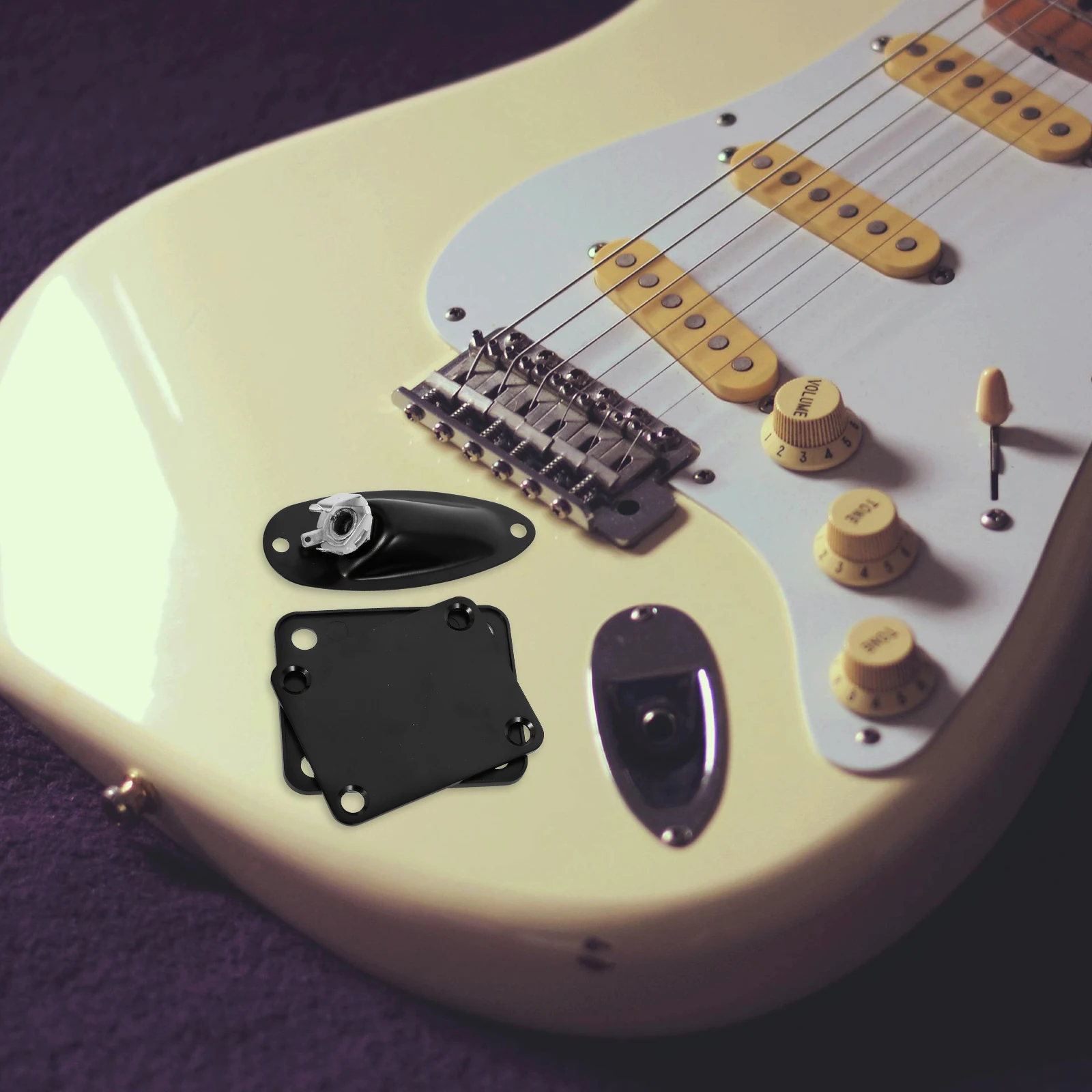 

Guitar Reinforcement Plate + String Buckle Socket Hole Fixer Parts Replacement
