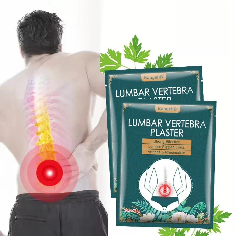 1/5 Bolsas de Parches de Artemisia Natural para Vértebras Lumbares, Adhesivos Térmicos Autocalentables para Alivio Muscular en Ejercicio y Yoga, de Larga Duración, No Tejidos