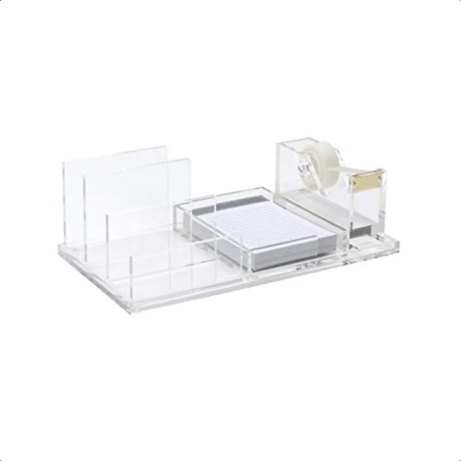 RUSSELL+HAZEL Акриловый блок, широкий акриловый лоток, прозрачный, 7,18 x 12,2 x 5 31383