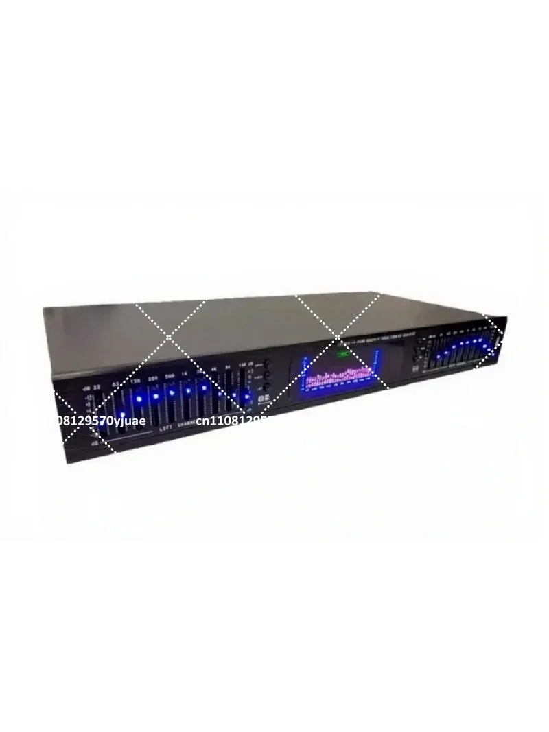 Home Dual 10 Band Stereo Equalizer with Built-in Bluetooth, Treble Bass Regulation for HiFi Audio System