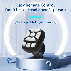 Mobile Phone Mini Remoter Bluetooth-Compatible Remote Control E-book Page Turner for TIK Tok Scrolling Ring for android