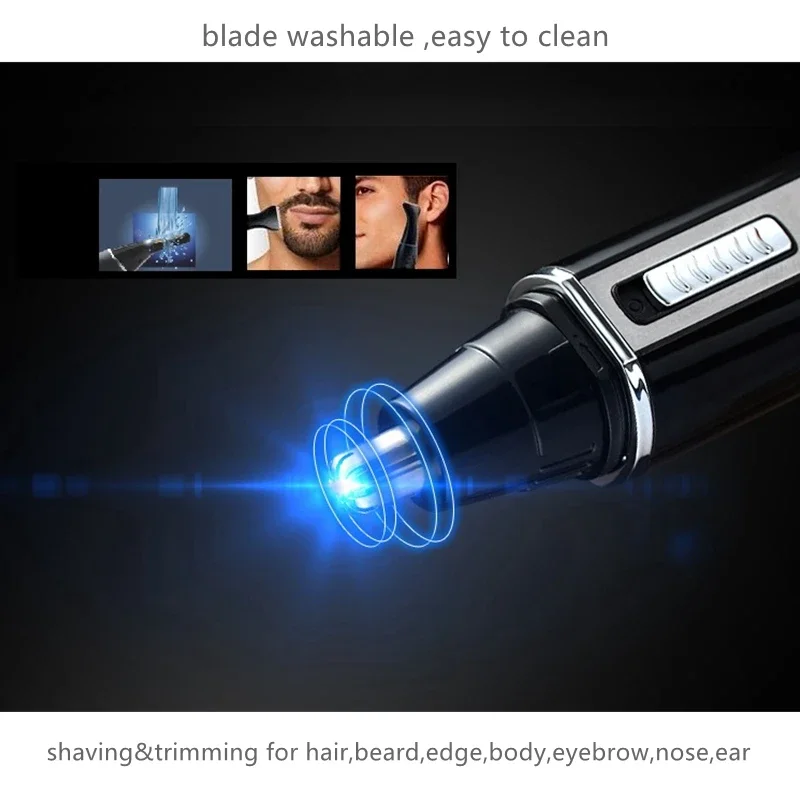 Rechargeable Hair Trimmer for Men & Women - All-in-One Electric Shaver Beard Nose Ear Eyebrow Face Body Cutter