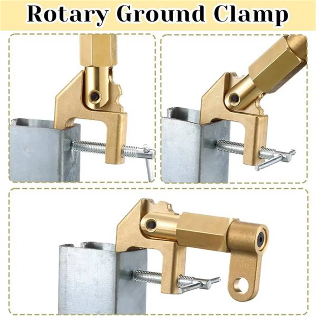 ~！【Best Seller】Welding Ground Clamp Brass 0.87kg 600 Amp Ground Clamp Standard Solid Brass Clamps for Industrial Use
