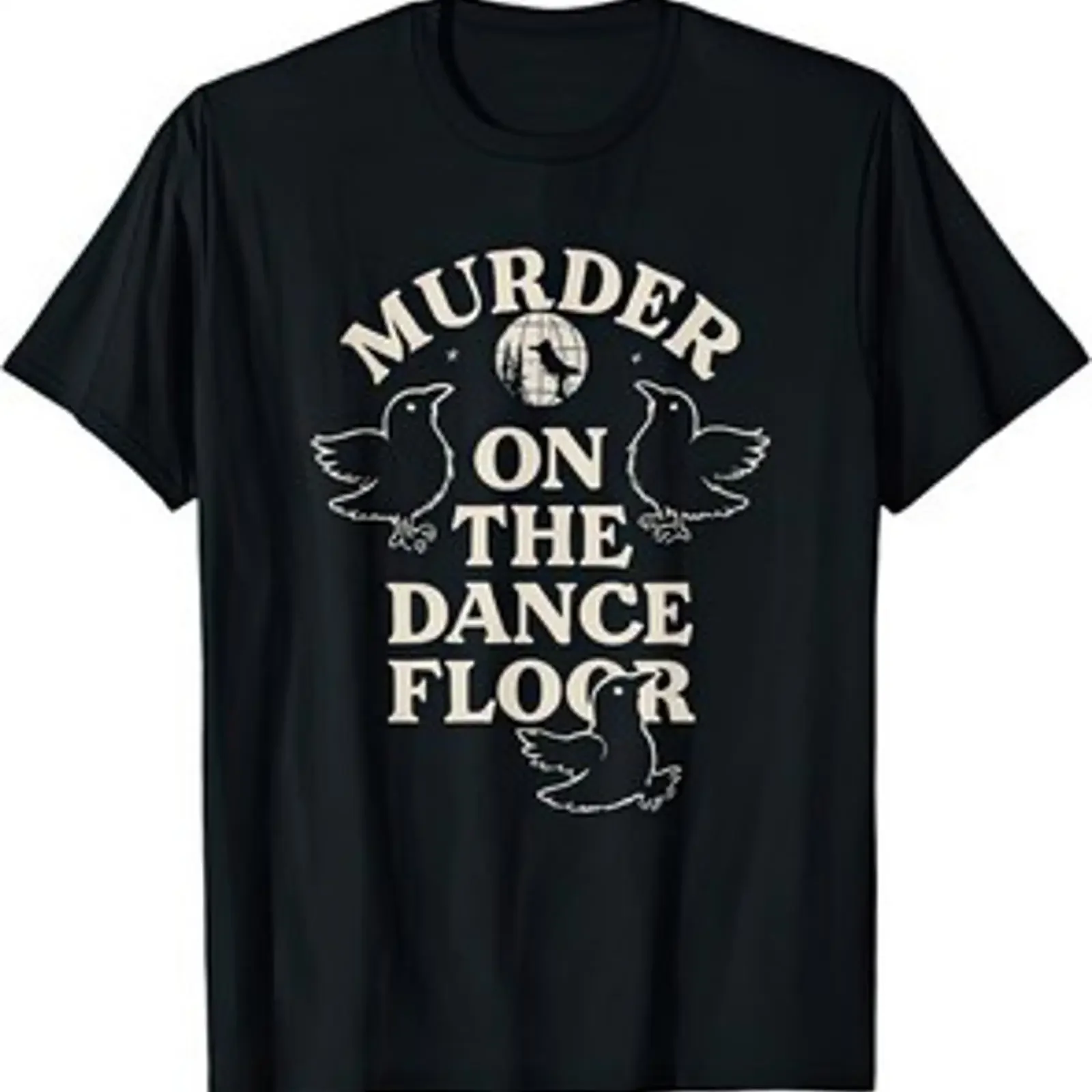 T Shirt Murder On The Dance Floor Krähen Musik Grafik Fan vintage Washed homme streetwear Stretched Casual Stylish