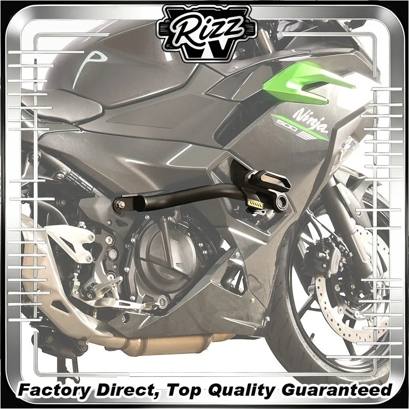 FOR Ninja 500 All-Weather Protective Bundle - Rust-Proof Crash Bar Anti-Knock Bumper Radiator Guard Kit for Motorcycle Safety