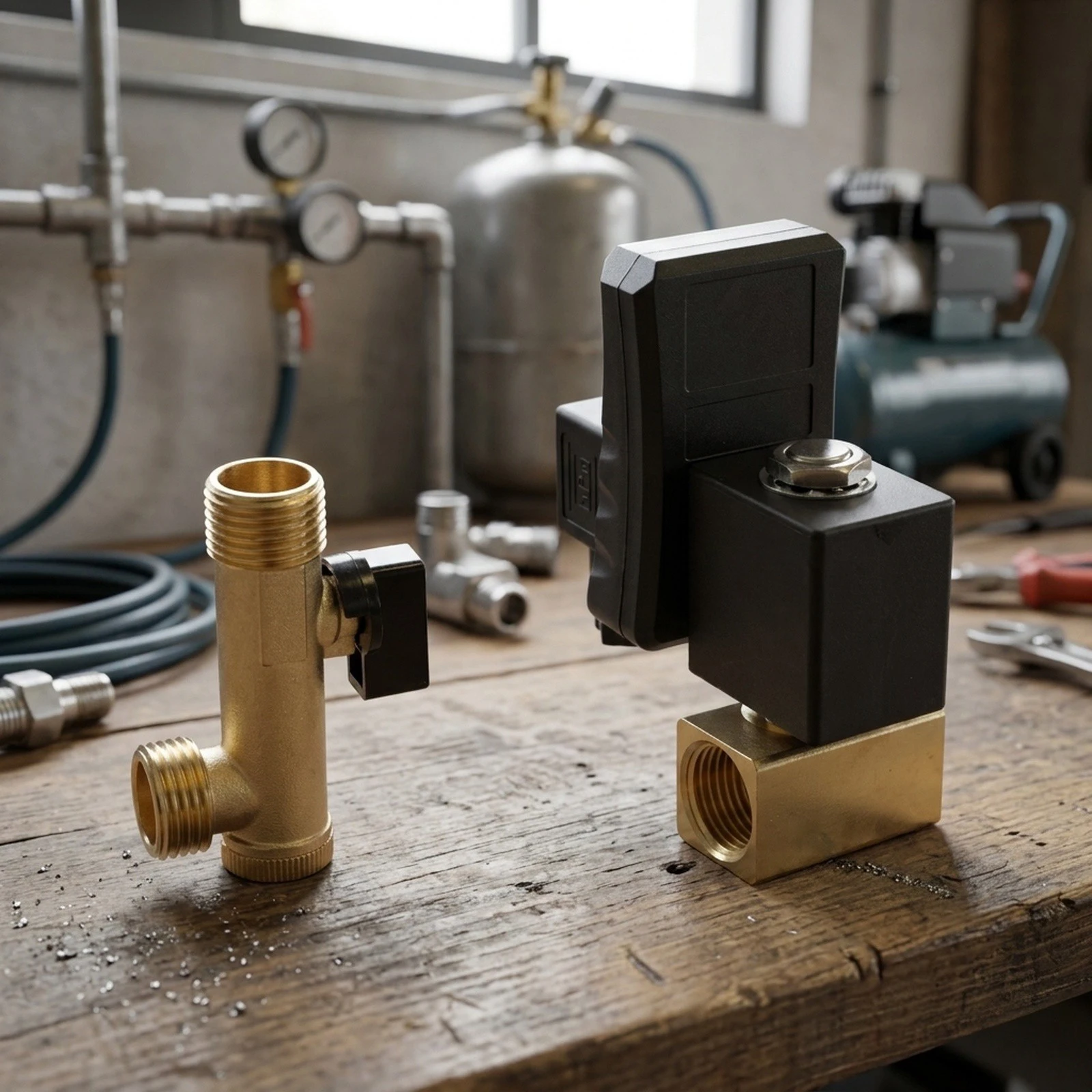 Automatic Drain Valve for Compressed Air featuring Customizable Timings and Compatibility with Various Components