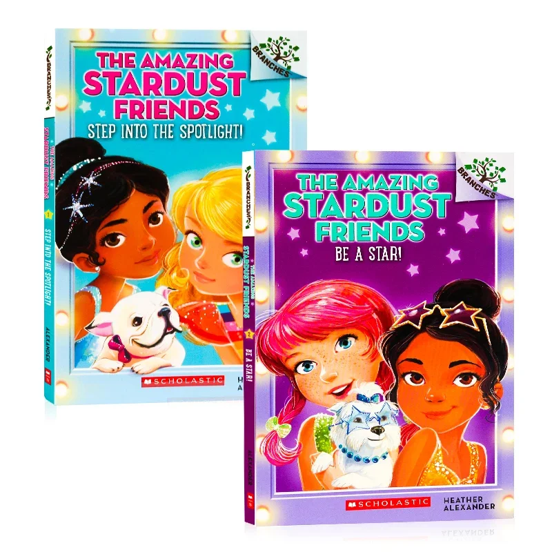 2 books/set, Step into the Spotlight/Be A Star, Children's books aged 4 5 6 7 8 English book, Graphic Novels Hardcover HJ-048