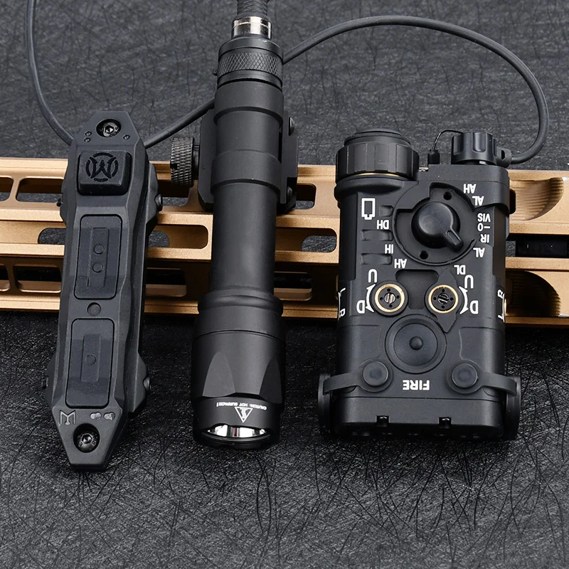 Tactical Metal NGAL Surefir M300A M600C Flashlight With AXON Dual Function Swtich Fit 20mm Rail Airsoft Hunting LED Light Laser