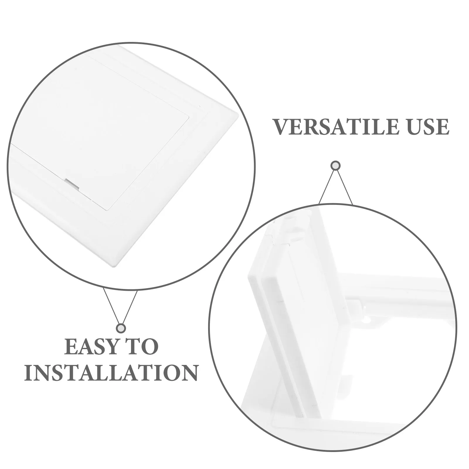 ABS Inspection Port Cover White Plastic Decorative Ceiling Access Door Panel Square Blank-Up Cover Home Improvement view 4