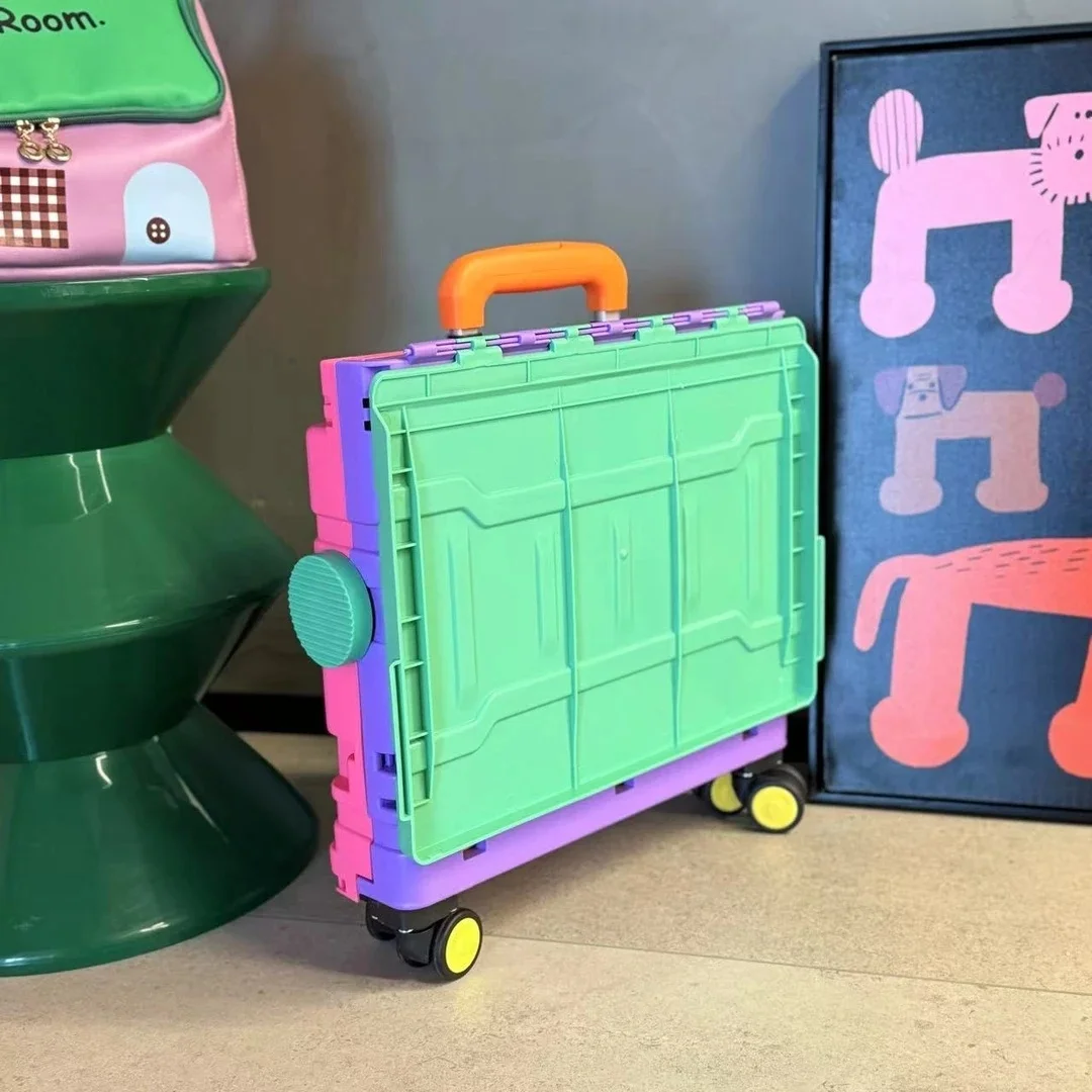 Carrinho leve dobrável rápido para compras ao ar livre, para subir escadas, carrinhos domésticos