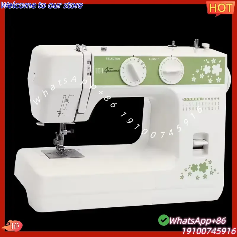 2026CE Portable Mini Household Electric Sewing Machine High-Speed Single 24-styles Manual Feed Mechanism Flat-Bed Gear