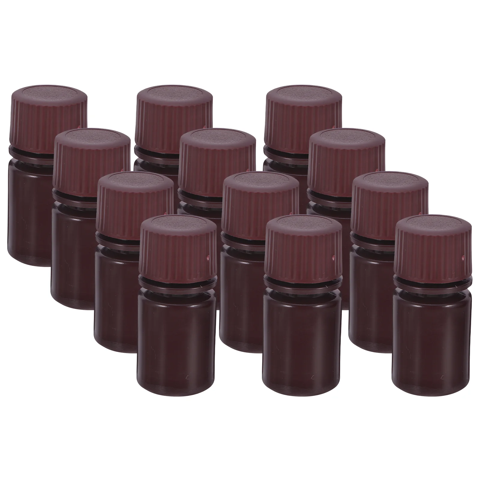 

12 Pcs Reagent Plastic Laboratory Chemical Sample Empty Wide Mouth