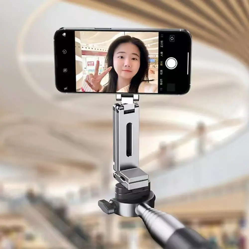 

360° Rotation Magnetic Phone Tripod Holder Adjustable Bracket Creative Portable Phone Stand Universal Foldable