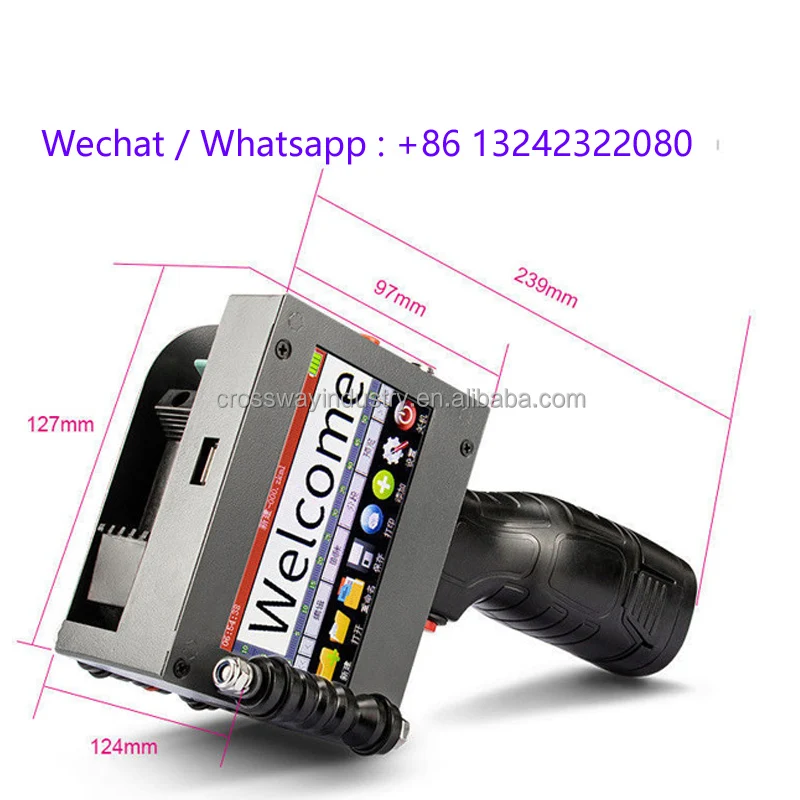 Handheld Ink Jet Printer Date Coding Machine Expiration Date Printing Machine
