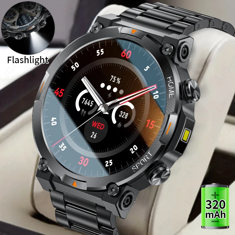 

LIGE Bluetooth Call Smart Watch Men HD Screen Sports Fitness Watches Waterproof Health Monitoring Smartwatch Men For Android IOS