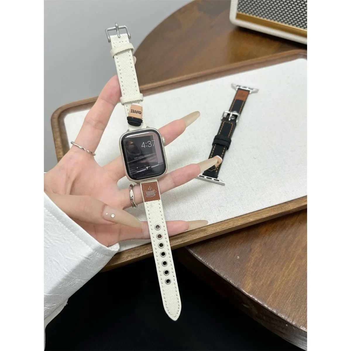 Kellon ranneke iWatchille 42/44/45/46/49mm 38/40/41mm PU-nahkainen muotikellohihna kellosarjalle Ultra2-sarja 10/9/8/7/6/5/4/3/2/1_voghion.com